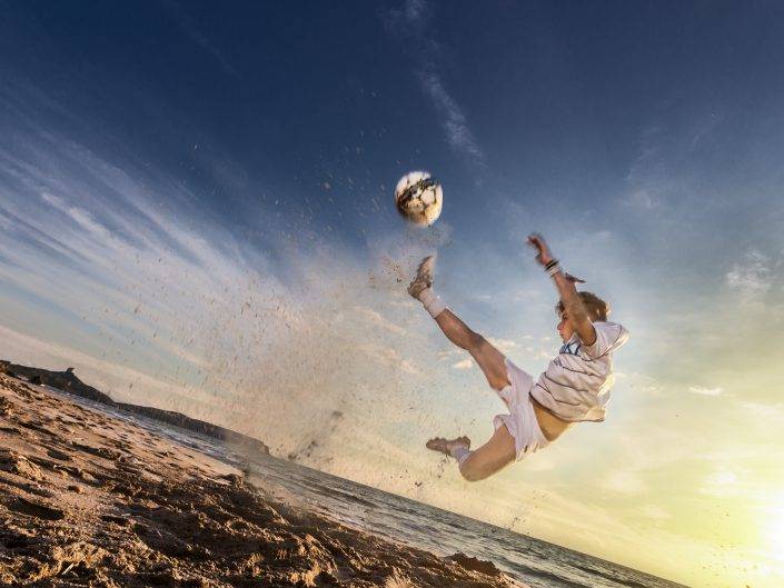 Ritratto realizzato per il Calendario dell'ACF Oristano. Foto scattata nella spiaggia di San Giovanni di Sinis
