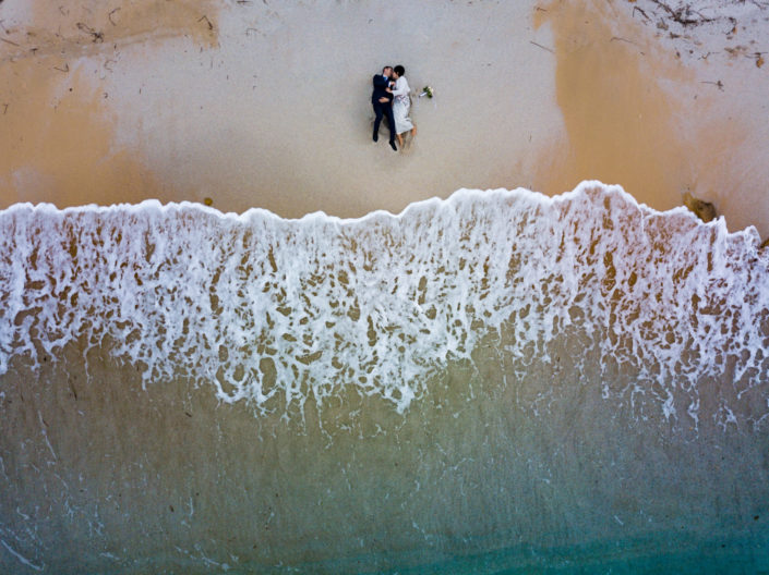 fotografia di matrimonio realizzata Is Arutas, Cabras, provincia di Oristano, Sardegna