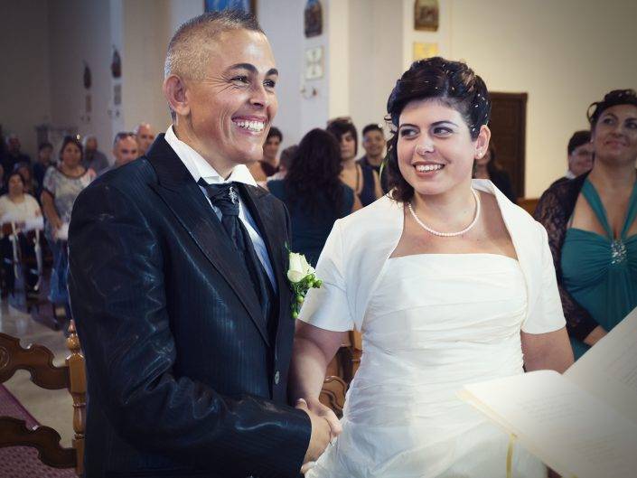 Reportage di matrimonio a Cabras, un momento della cerimonia religiosa