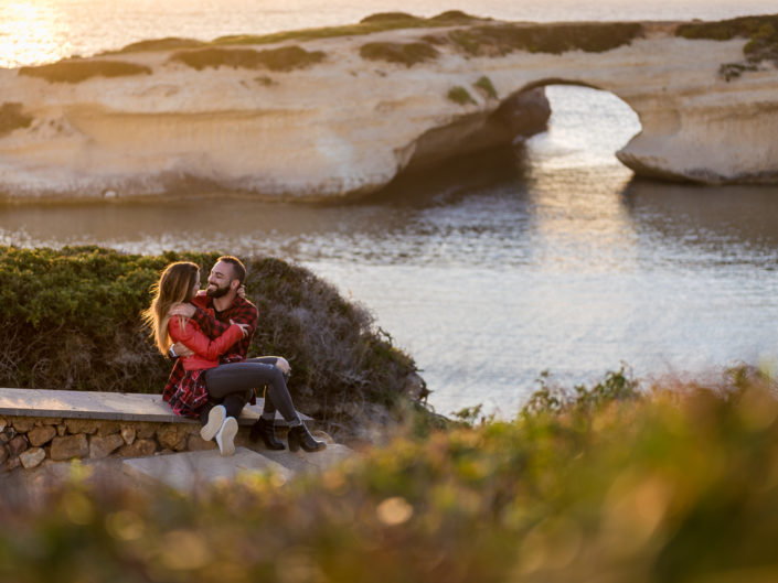 prematrimoniale realizzato a S'Archittu con un bellissimo tramonto