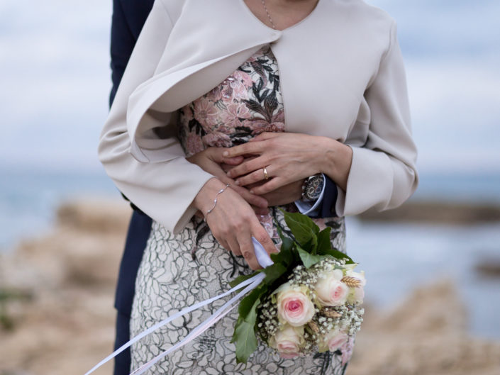 fotografia di matrimonio realizzata a Is Arutas, provincia di Oristano, Sardegna