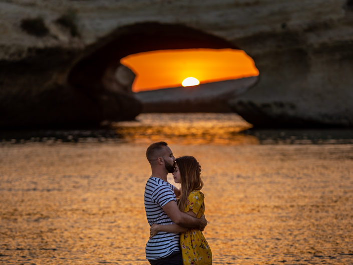 prematrimoniale realizzato a S'Archittu con un bellissimo tramonto