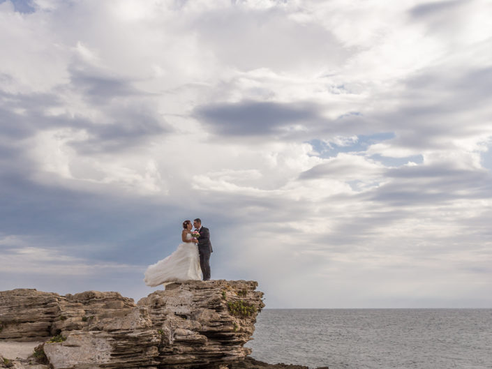 fotografia di matrimonio realizzata a Is Arutas, provincia di Oristano, Sardegna