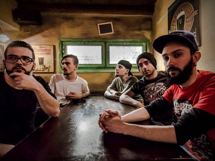 Ritratto per la band oristanese "Mankind has fallen" nella loro formazione 2014